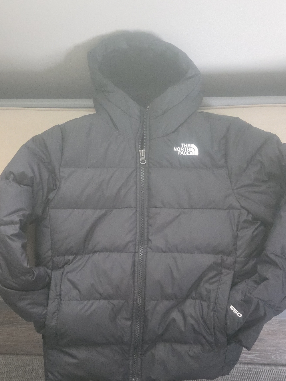 The North Face Black Kids Hooded Puffer Coat